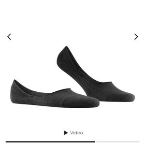 Falke Black Invisible Liner Socks for Men